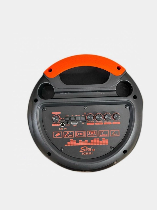 Большая беспроводная Bluetooth колонка ZQS-8221 с микрофоном и LED-подсветками