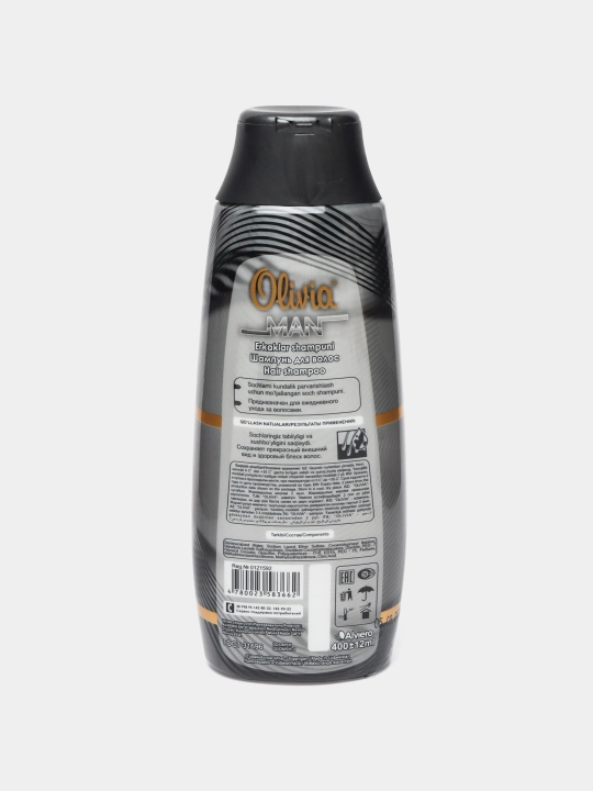 Olivia Erkaklar shampuni, "Intensiv parvarish", 400 ml