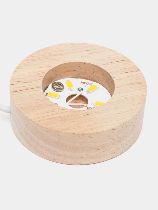 Хрустальный шар ночник 3D, антистресс, настольный светильник, LED, 7x8 см