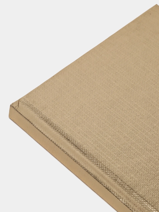 Eslatmalar uchun kitobcha Hatber Metallic, oltin rang, katakli/chiziqli, А6f, 64 varaq, bumvinil muqovali, 64ZKt6V564l