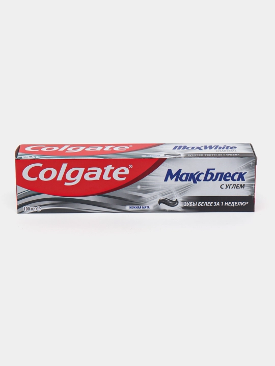 Colgate Maks Blesk ko‘mir va mayin yalpiz ta’mli tish pastasi, 100 ml