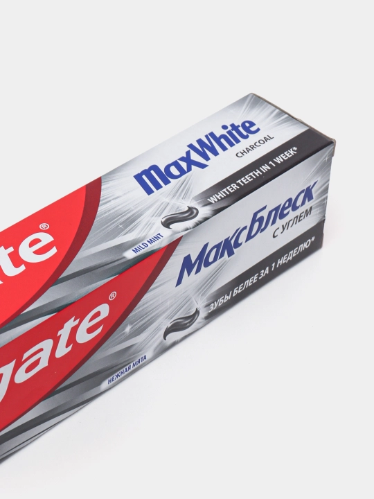 Colgate Maks Blesk ko‘mir va mayin yalpiz ta’mli tish pastasi, 100 ml