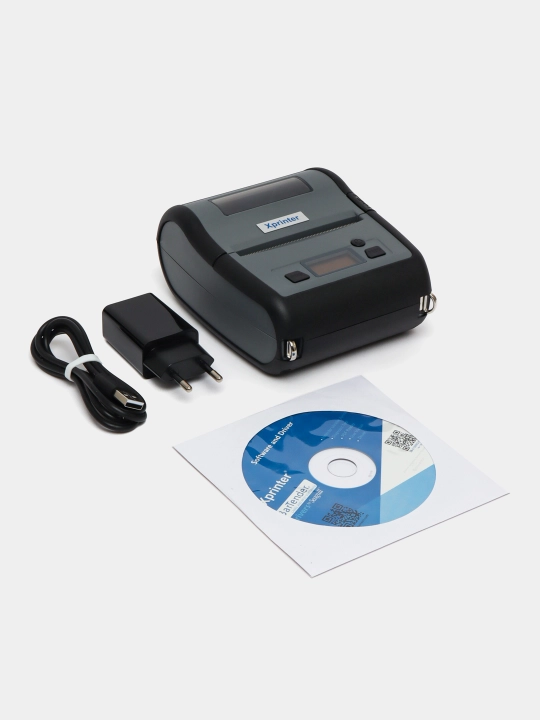 Термопринтер этикеток Xprinter XP-P324B Portable 80 mm 70 mm/s  USB+Bluetooth