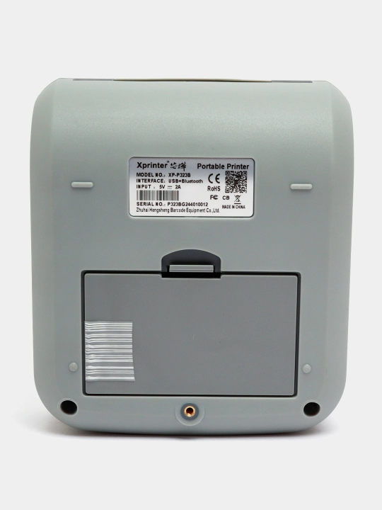 Термопринтер этикеток и для чека Xprinter XP-P323B Portable, 80 мм, 70 мм/с, USB+Bluetooth