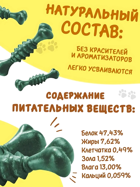 Xlorofilli chaynash suyakchalari, itlar uchun o'zgarmas mukofot
