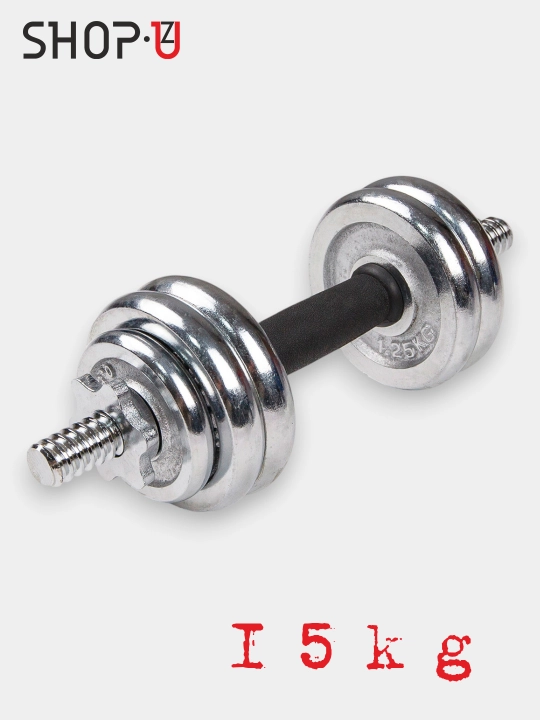 Комплект 6 в 1, штанги и гантели, YORK SP-Sport LN-1312, до 55 кг, хром
