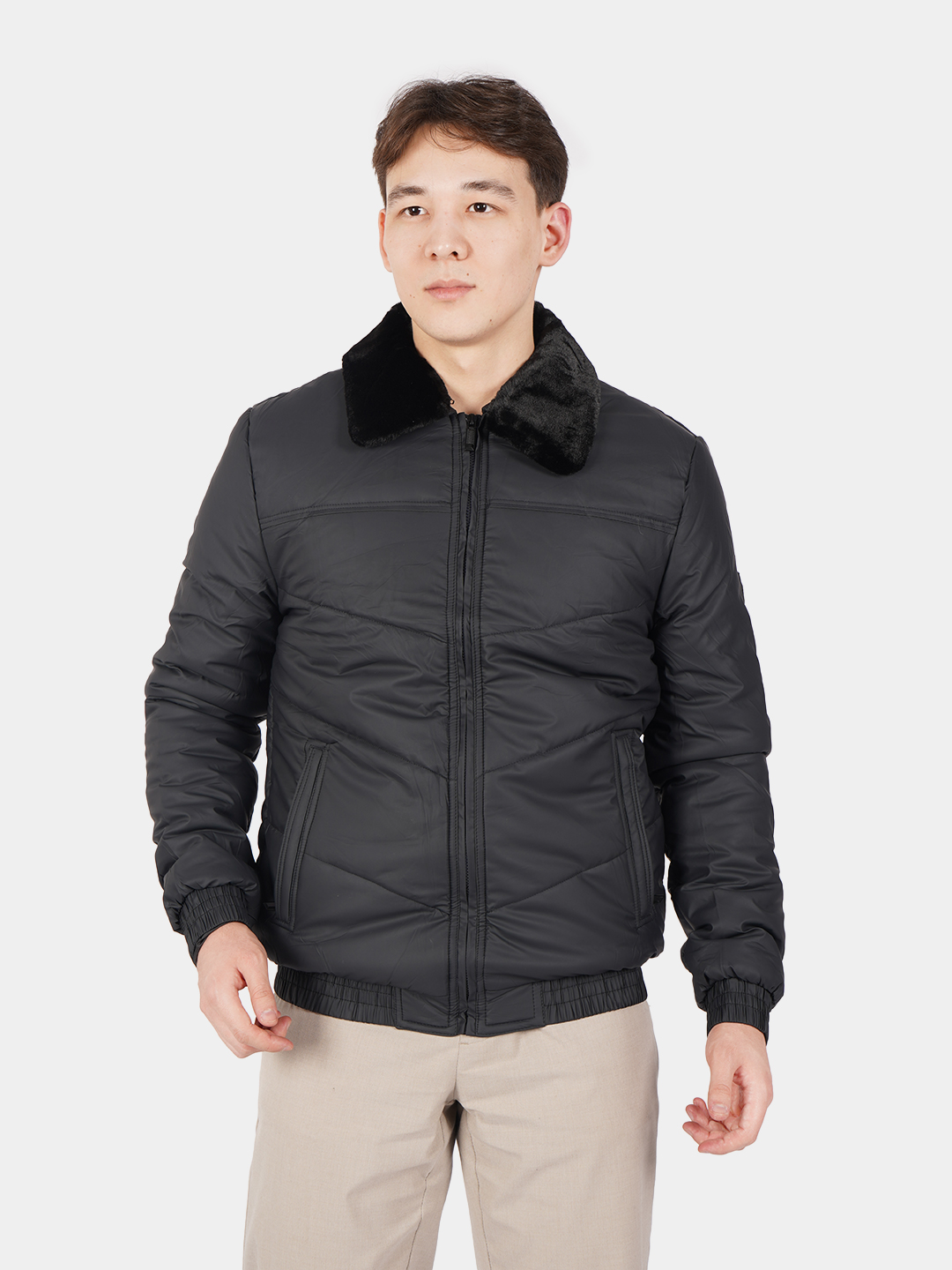 Мужская куртка, с мехом, 5XL, 56, 4XL, 54, 3XL,52, 2XL,50, XL, 48, L, 46 - 