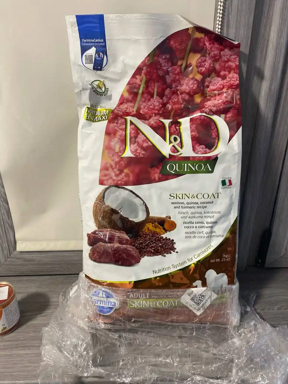 Farmina N&D Quinoa Itlar, teri va jun uchun quruq oziq-ovqat monoprotein 7 kg