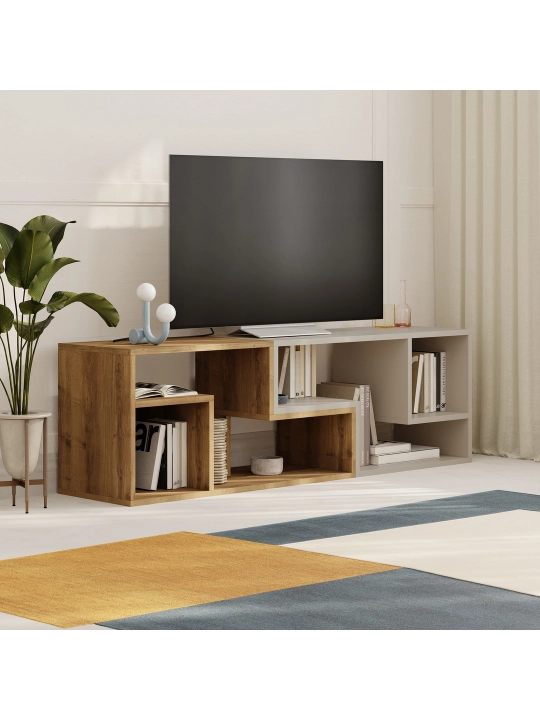 Decortie Glis Угловая ТВ-тумба, многофункциональная, для ТВ до 65 Дюймов - сделано в Турции - 