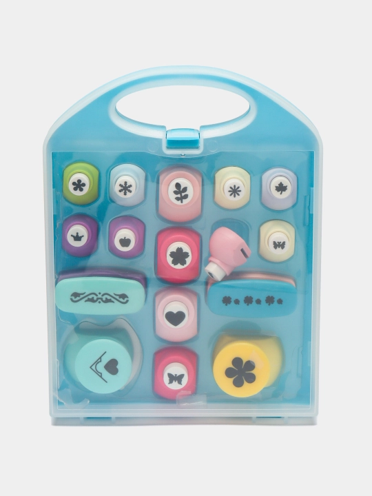 16 dona to'plamdagi ijodkorlik uchun shaklli teshiklar, scrapbooking va hunarmandchilik uchun - 