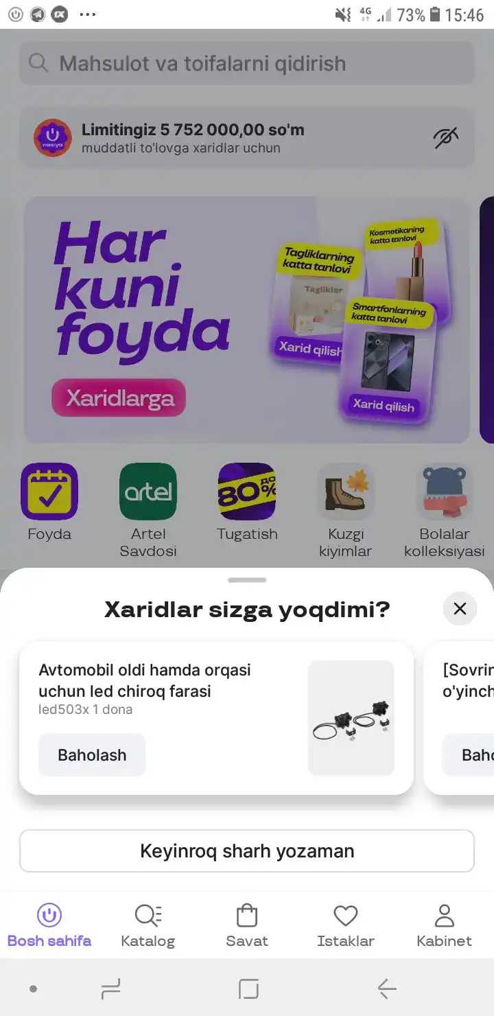 Raqamli TV tyuner DVB-T2, 20+ kanal, HD sifat, pult bilan