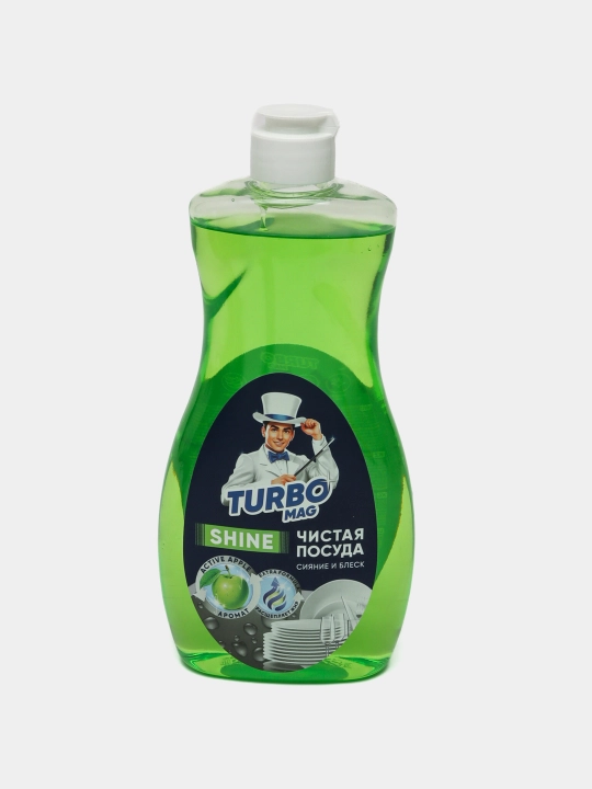 Idish yuvish vositasi Turbomag shine, apple, 500 ml - 