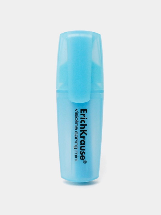 Текстмаркер, ErichKrause Visioline Mini Spring, цвет чернил, голубой, 48793 q0000053390