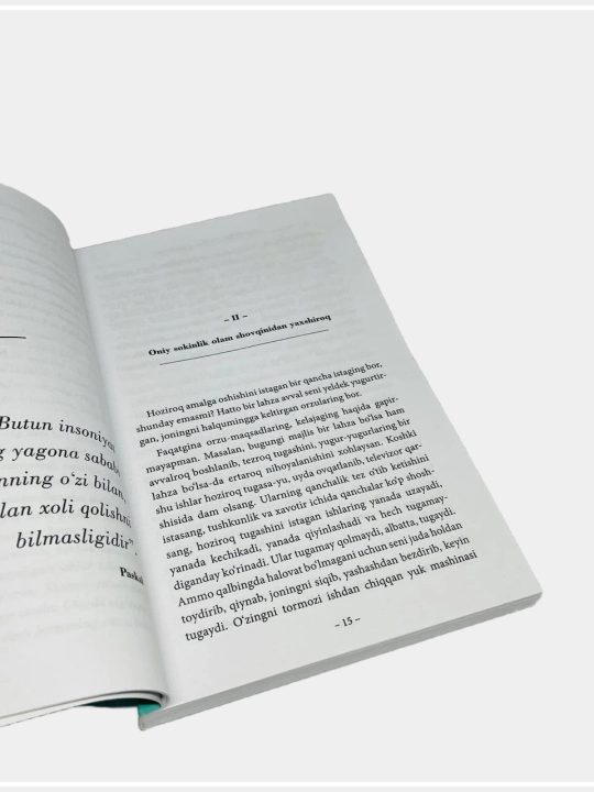O'zgur Bajaksiz: Yashamoq sokinlik istar