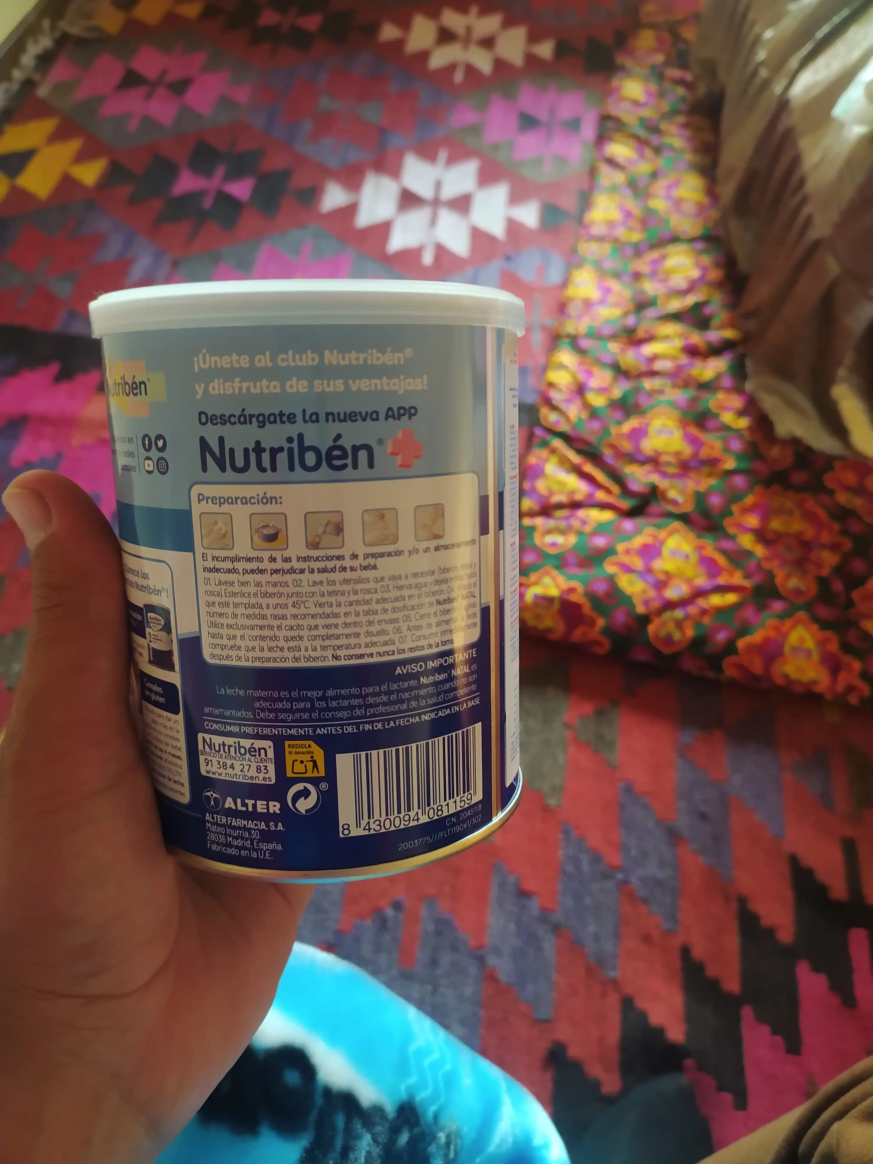 Aralashma Nutriben NATAL Pro-α 1, 0-6 oyliklar, 400 g