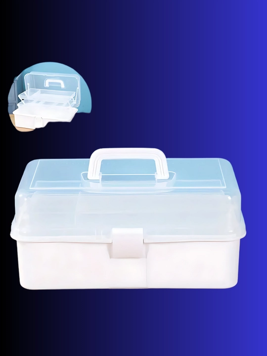 Universal uch qavatli yig'ma organizator qutisi
