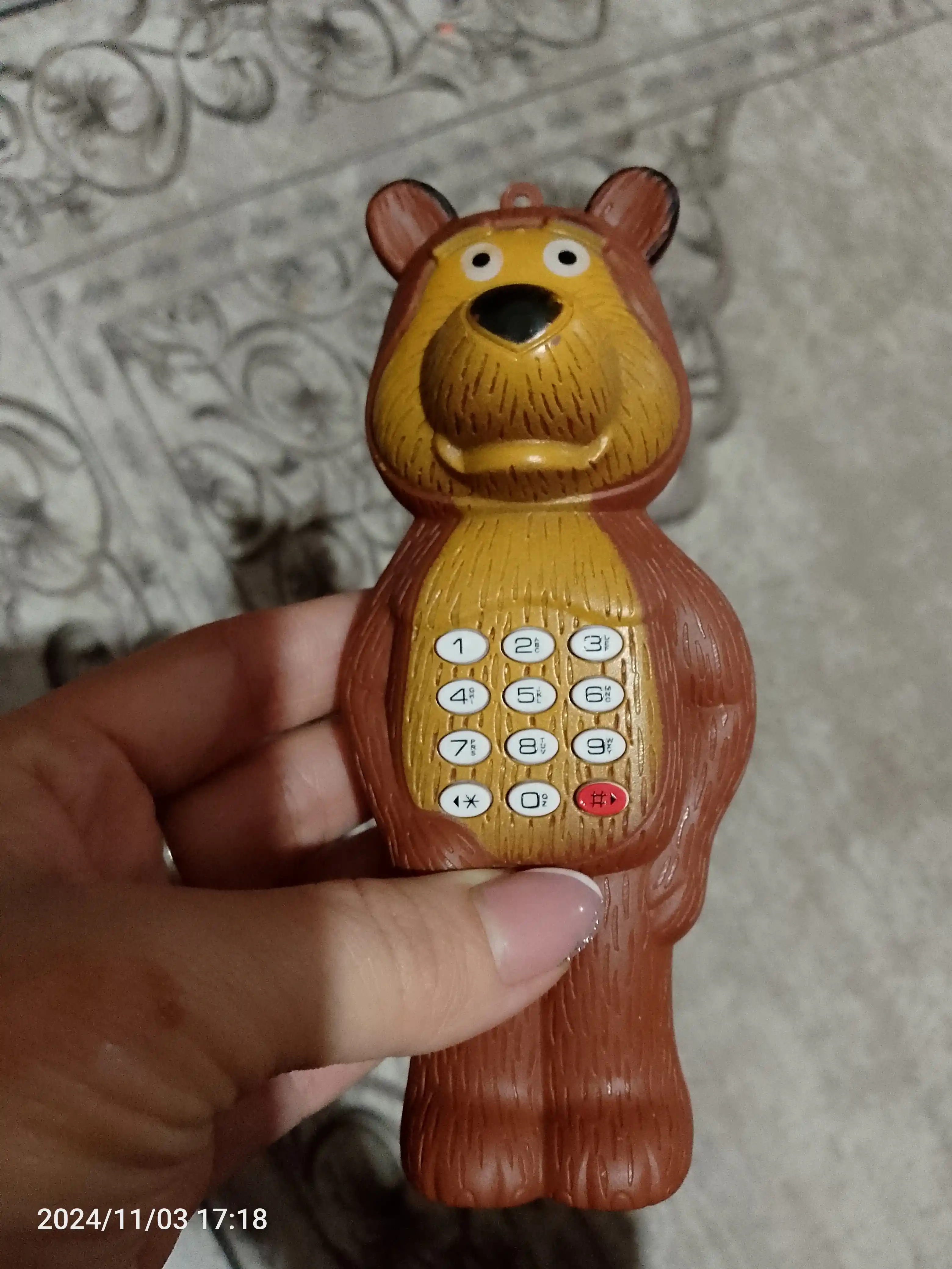 Игрушечный телефон Маша и Медведь, музыкальный
