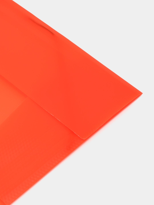 Plastik papka Hatber HD Diamond Neon, to'q sariq, А4f, rezina klapanlar bilan, 500 mkm