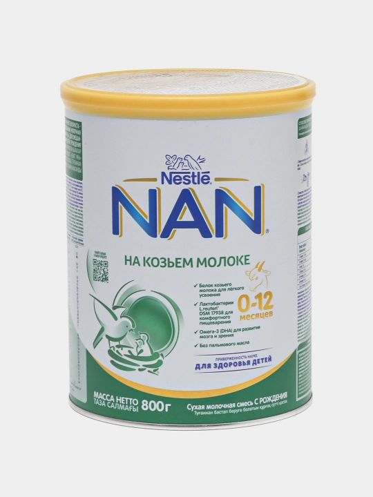 Детская смесь E106 NAN GOAT, 0-12 м, 800 г