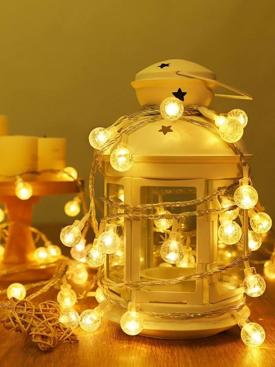"Shariki" yangi yil LED girlyandasi, USB, archaga, derazaga, 3, 6, 10 metr