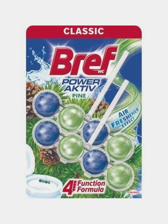 Hojatxona bloki Bref Power Aktiv Pine, 2 * 50 g