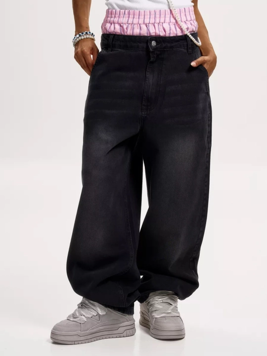 Keng jinsi shimlar y2k baggi oversize sk8 UNI - 