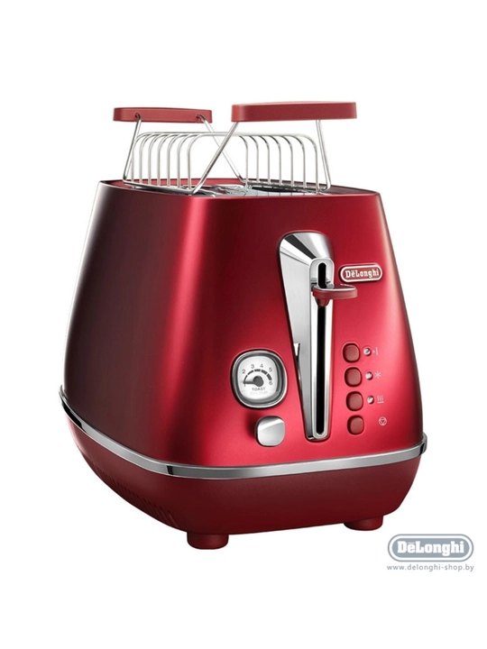Тостер De'Longhi CTOC2103.R Icona Capitals, 900 Вт, 2 слота, 6 уровней поджаривания