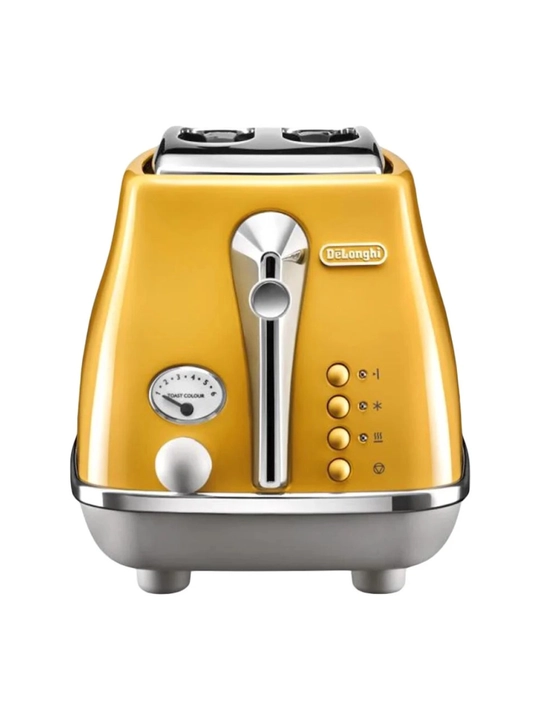 Тостер DeLonghi CTOC 2103 Y Icona Capitals, 850 Вт, желтый