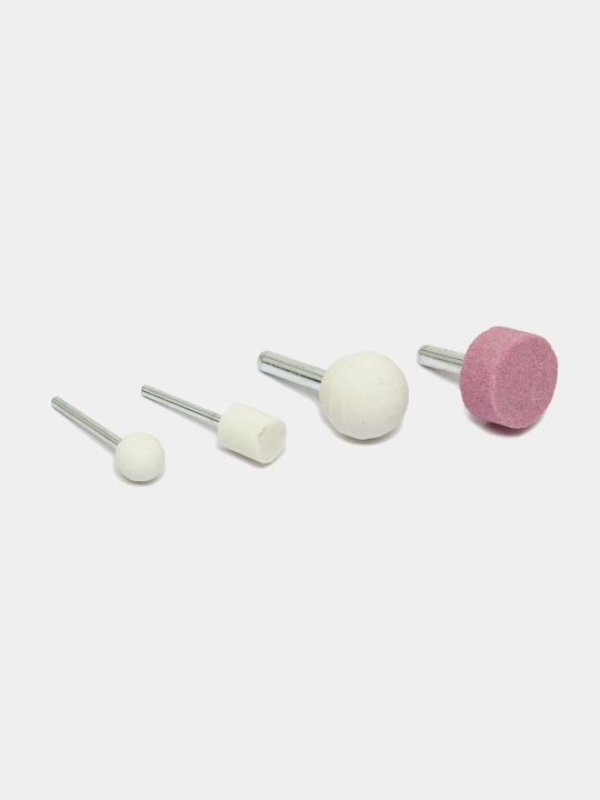 Jilvirlash toshlari, 10 dona, 3 mm va 6 mm, abraziv sharoshkalar