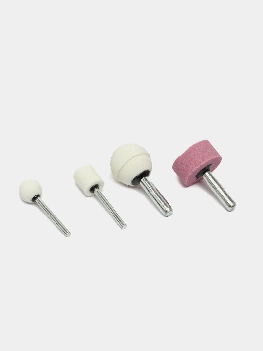 Jilvirlash toshlari, 10 dona, 3 mm va 6 mm, abraziv sharoshkalar
