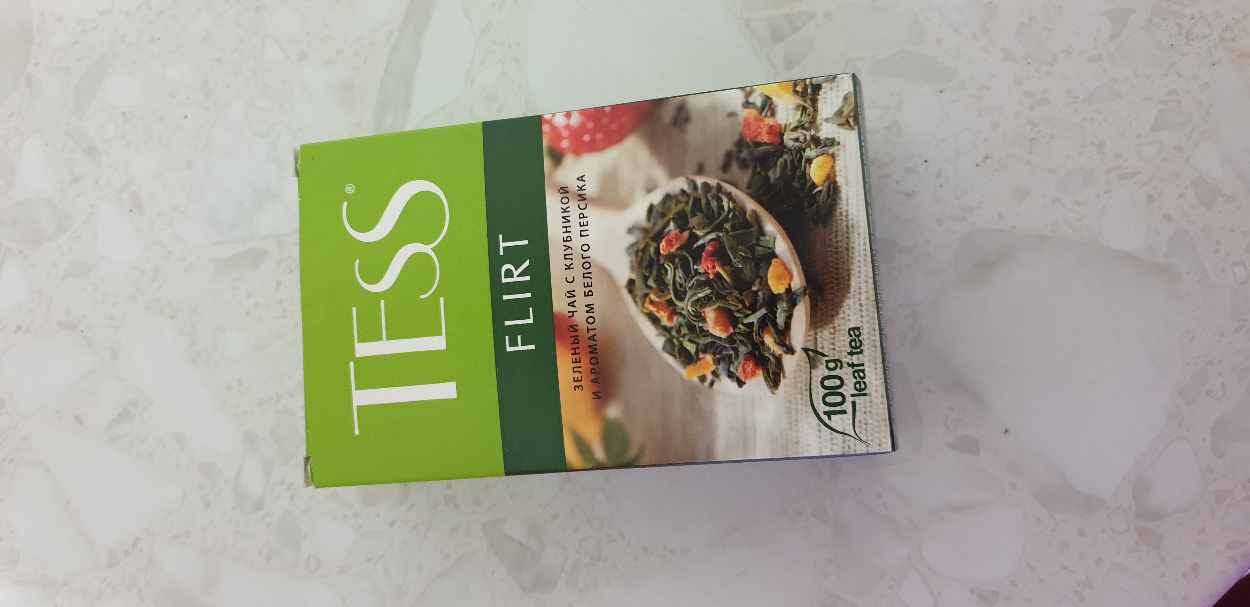 Ko'k bargli choy Tess Flirt, 100 gr