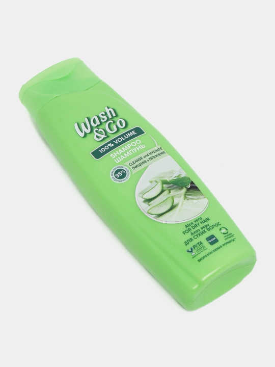 Шампунь для сухих волос Wash&Go, с экстрактом алоэ вера, 180 мл