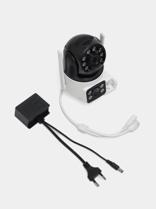 Wifi camera Уличная двойная Wi-Fi камера с датчиком движения и ночной съемкой