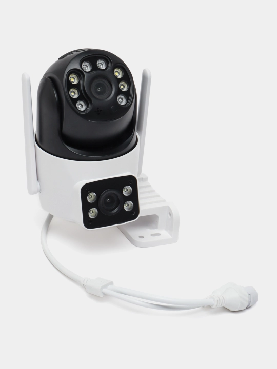 Wifi camera Уличная двойная Wi-Fi камера с датчиком движения и ночной съемкой