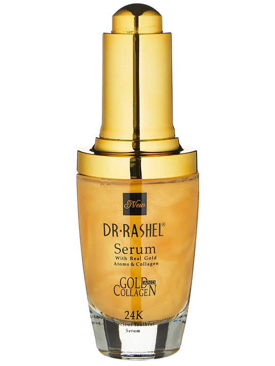 24K oltin va kollagen bilan boy yuz uchun zardob Dr. Rashel 24K Gold Collagen, 40 ml