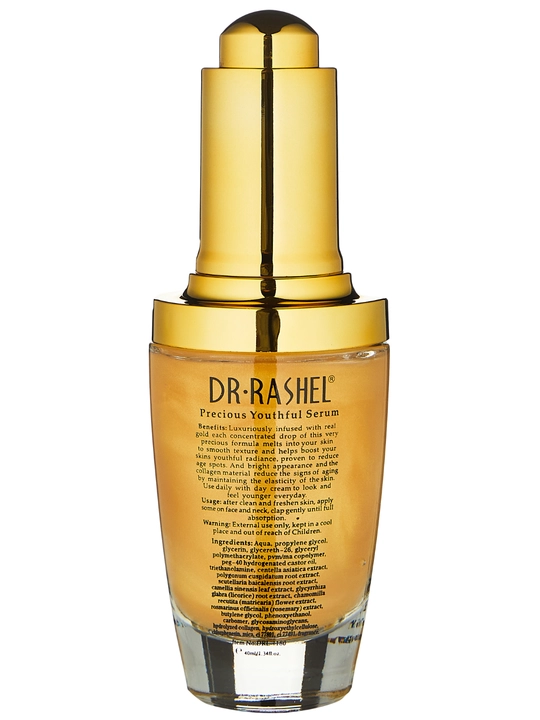 24K oltin va kollagen bilan boy yuz uchun zardob Dr. Rashel 24K Gold Collagen, 40 ml