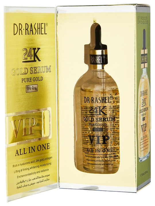 Ajinlarga qarshi yuz uchun zardob Dr. Rashel 24K Gold Anti-Wrinkle Serum, 50 ml