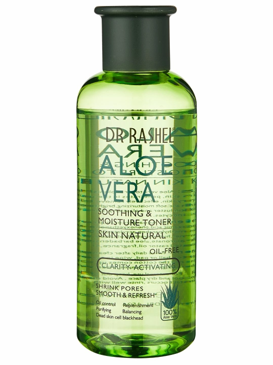 Aloe vera bilan yuzni namlovchi va tinchlantiruvchi toner, Dr. Rashel Aloe Vera, 200 ml