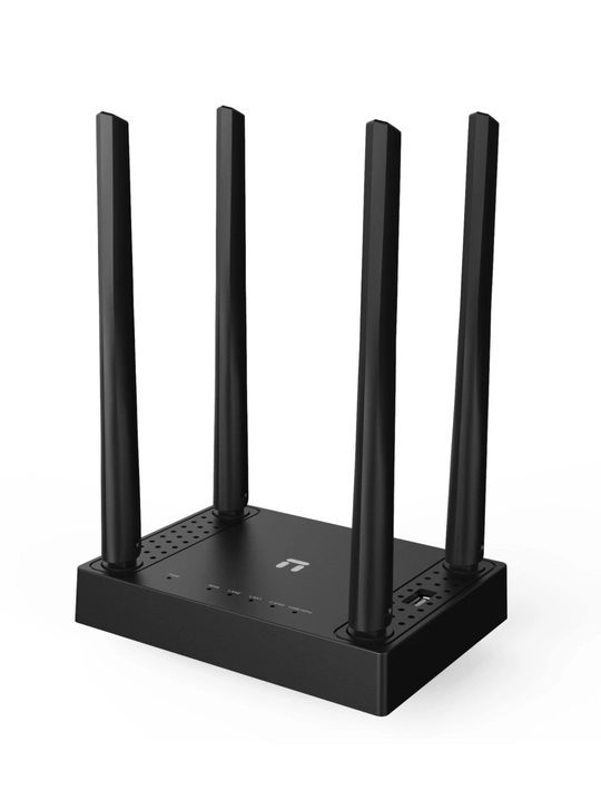 Netis N5 AC1200 marshrutizatori, 2xFE LAN, 1xFE WAN, 1xUSB 2.0 3G/4G, 4x tashqi antennalar