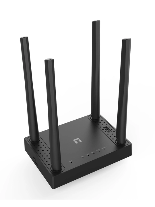 Netis N5 AC1200 marshrutizatori, 2xFE LAN, 1xFE WAN, 1xUSB 2.0 3G/4G, 4x tashqi antennalar