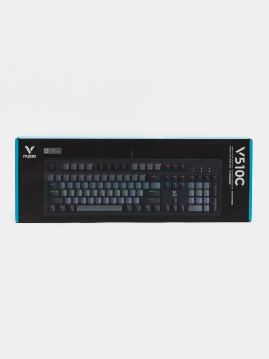 Игровая механическая клавиатура Rapoo с RGB подсветкой, для компьютера, 3х цветов