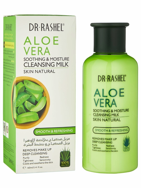 Aloe vera bilan makiyajni tozalash uchun namlovchi sut , Dr. Rashel Aloe Vera, 160 ml