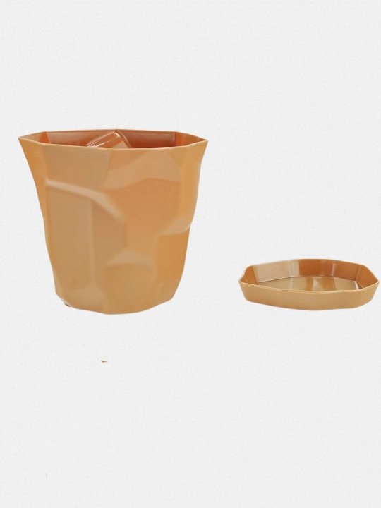 Dekorativ gul tuvagi, plastik, drenaj tizimi bilan, 1 dona
