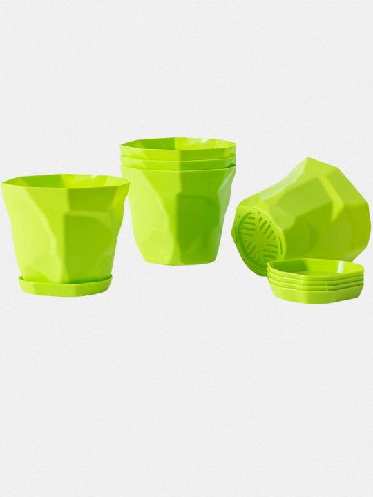 Dekorativ gul tuvagi, plastik, drenaj tizimi bilan, 1 dona