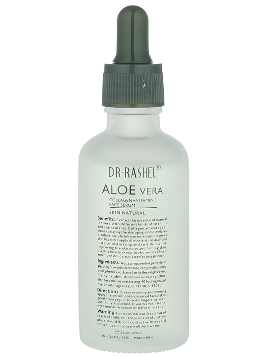 Aloe vera bilan tinchlantiruvchi va chuqur namlovchi yuz zardobi Dr. Rashel, 50 ml