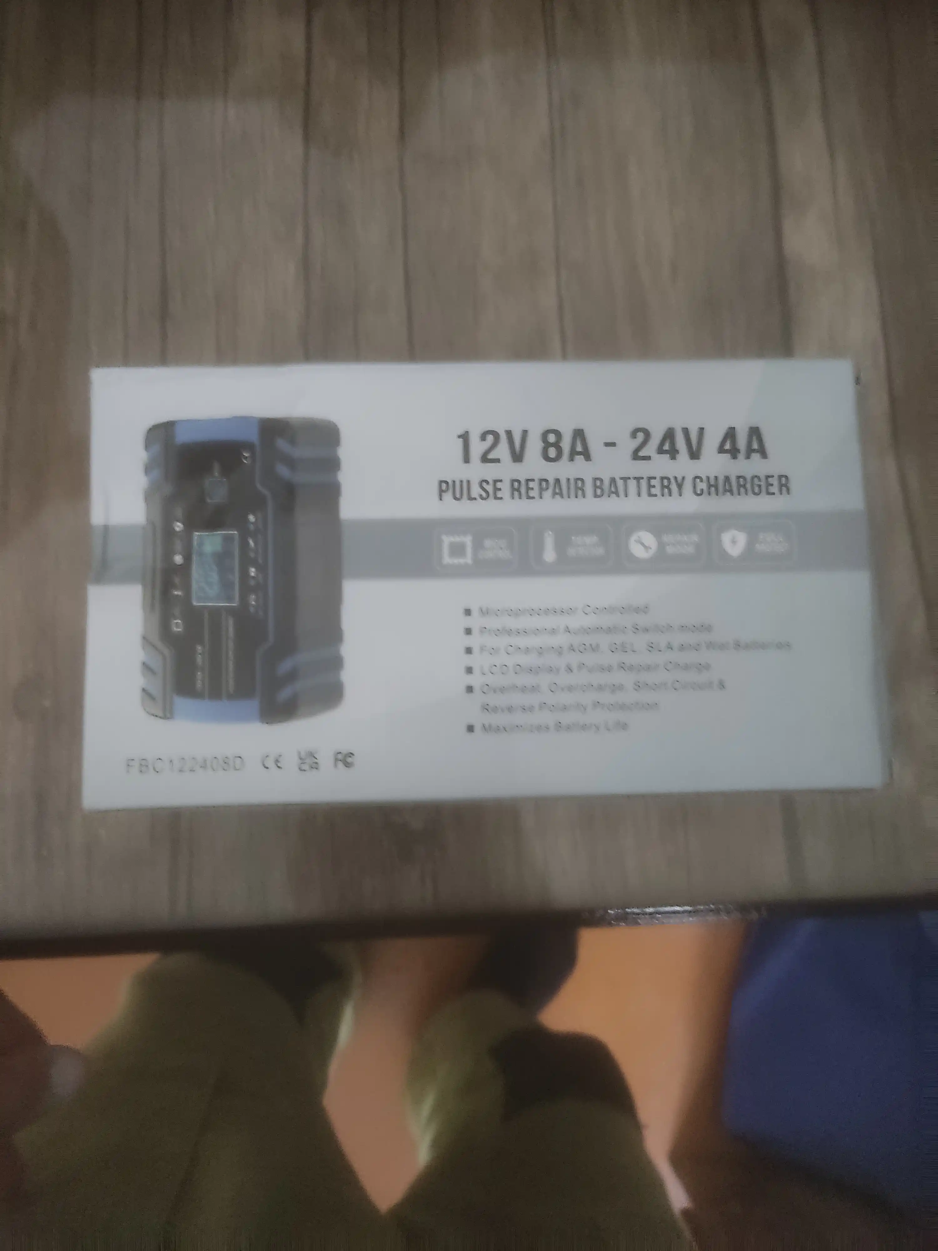 FOXSUR 12V 8A / 24V 4A akkumulyator zaryad qurilmasi, avtomatik, AGM GEL
