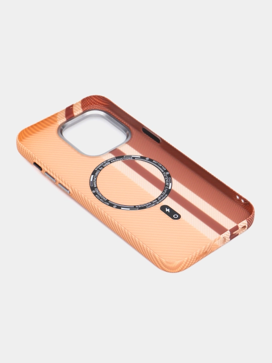 IPhone 13, 14, 15, 16 Pro, Pro Max uchun Magsafe karbon g'iloflar