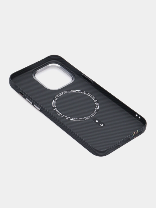 IPhone 13, 14, 15, 16 Pro, Pro Max uchun Magsafe karbon g'iloflar