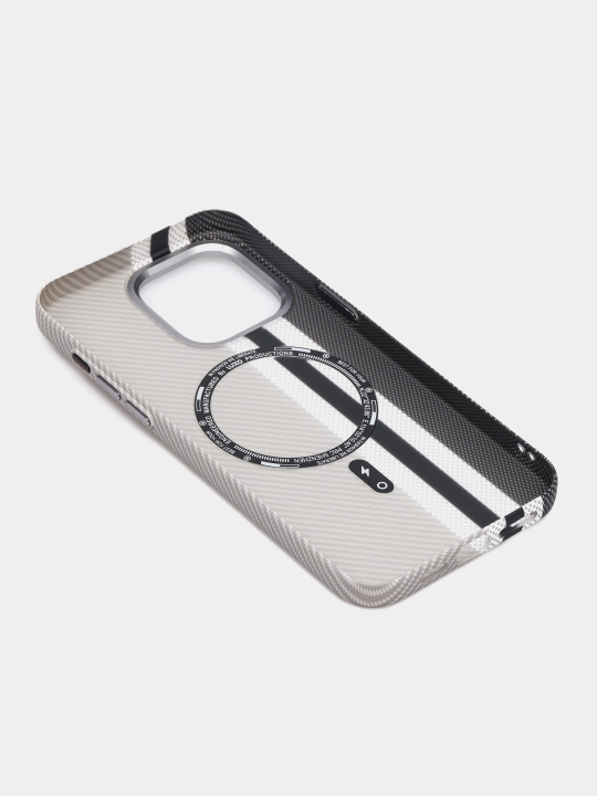 Чехлы Magsafe из карбона для iPhone 13, 14, 15, 16 Pro, Pro Max