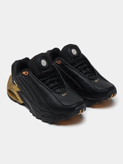 Erkaklar sport krossovkalari, Djordan, Air Max TN Plus, Nocta, Drake, oq, qora, tilla rang